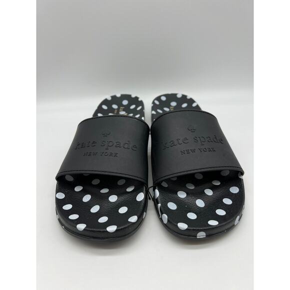 Kate Spade New York Slides "Sunny" Black With Women's Size 11B - Picture 15 of 16